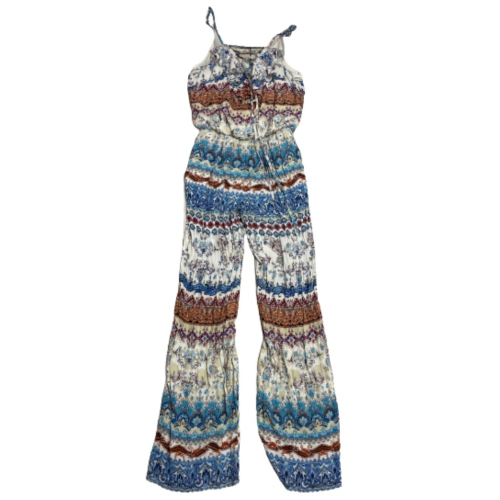 Boston Proper Boho Tie Front Jumpsuit